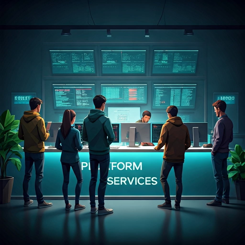 Platform engineering team structure comparison